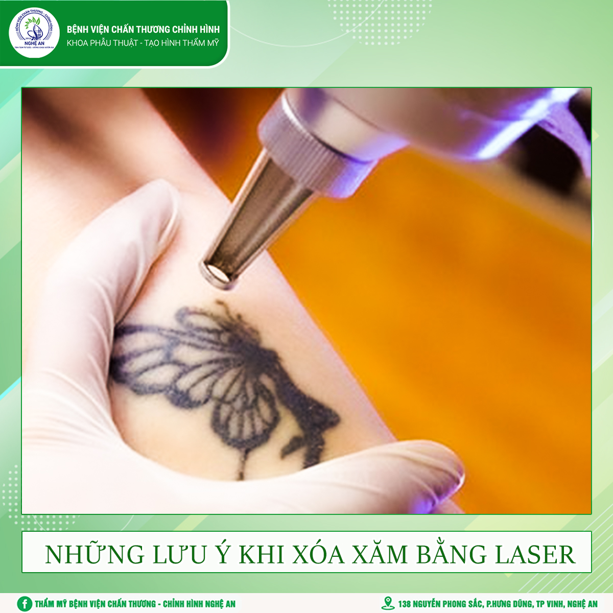 NHỮNG LƯU Ý SAU KHI XÓA XĂM BẰNG LASER