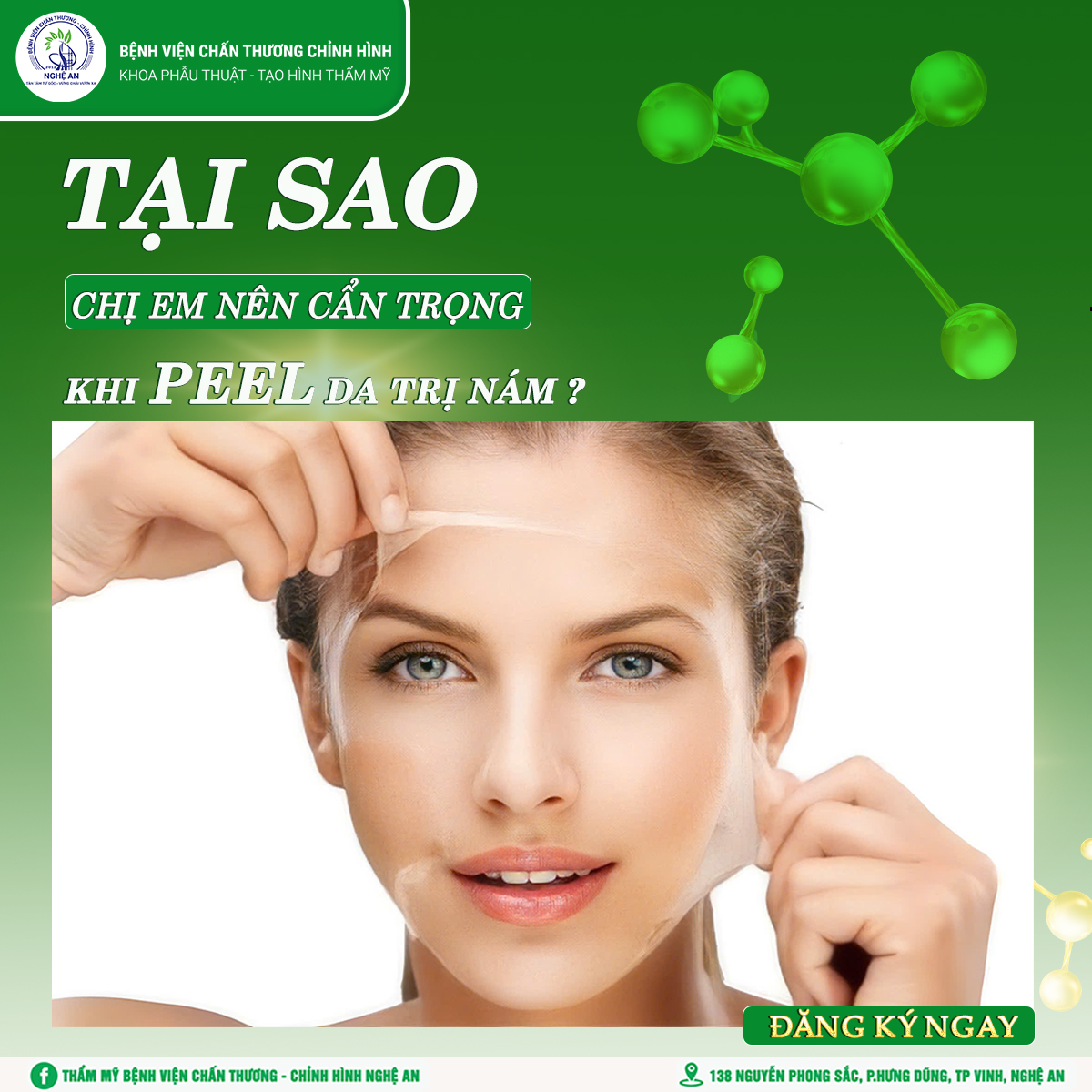 TẠI SAO CHỊ EM NÊN CẨN TRỌNG KHI QUYẾT ĐỊNH PEEL DA TRỊ NÁM